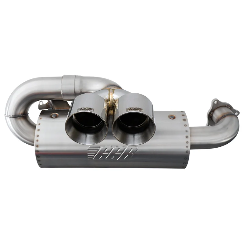 2020-2025 Polaris RZR Pro XP/XP4 Turbo Center Exit Sport Pro Dual Tip Muffler - Image 10